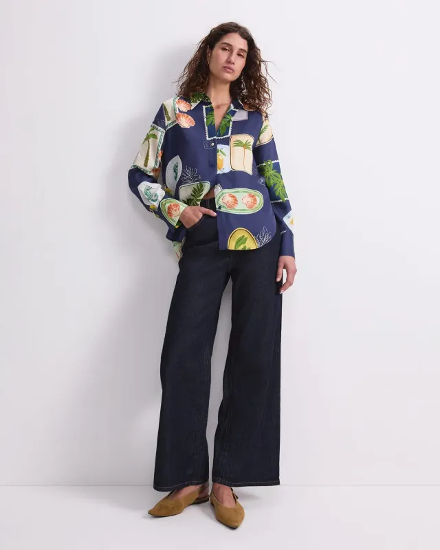 Sportscraft Piper Print Shirt camicia fantasia taglia 12