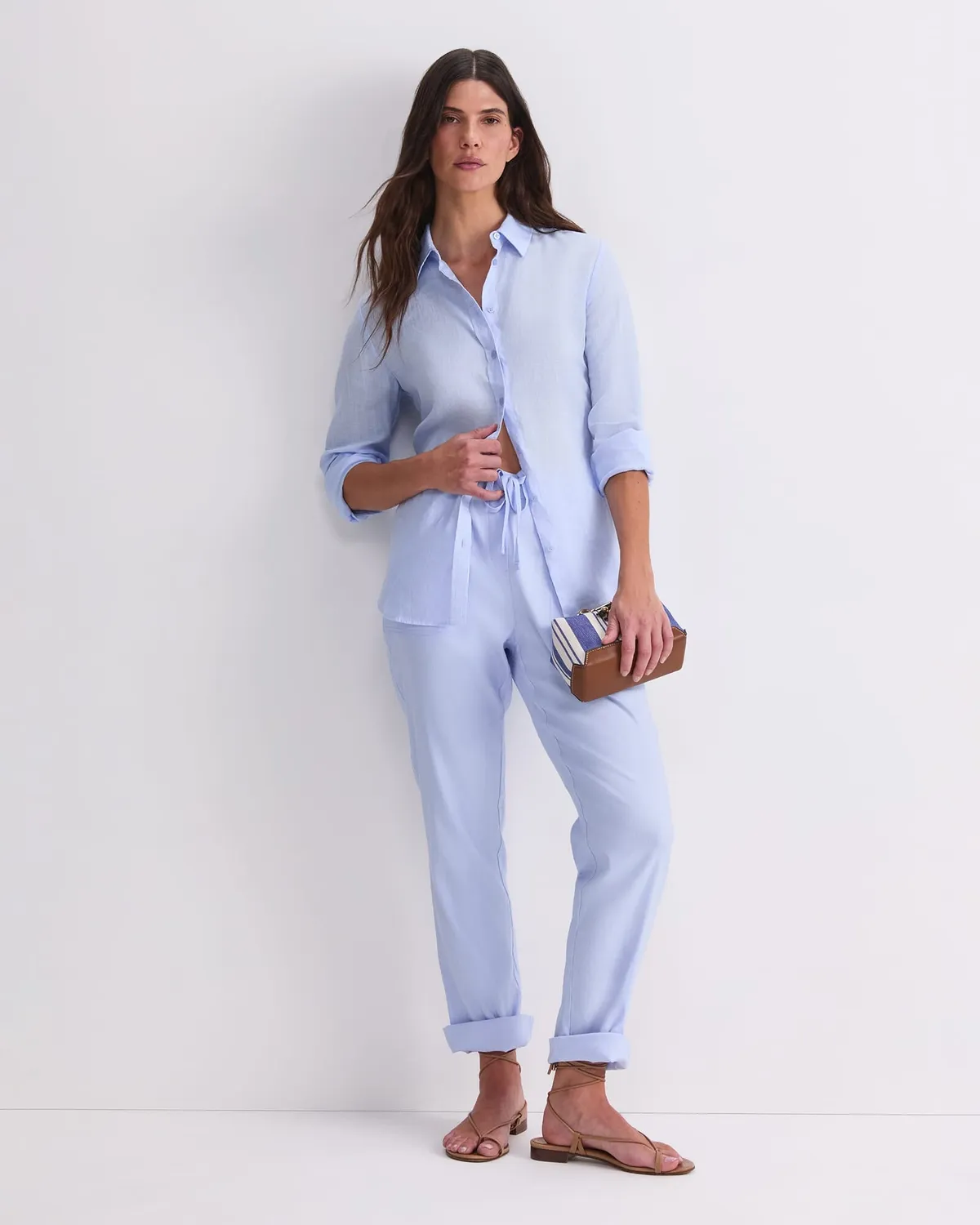 Sportscraft Rosa Linen pantaloni donna lino elasticizzato relax