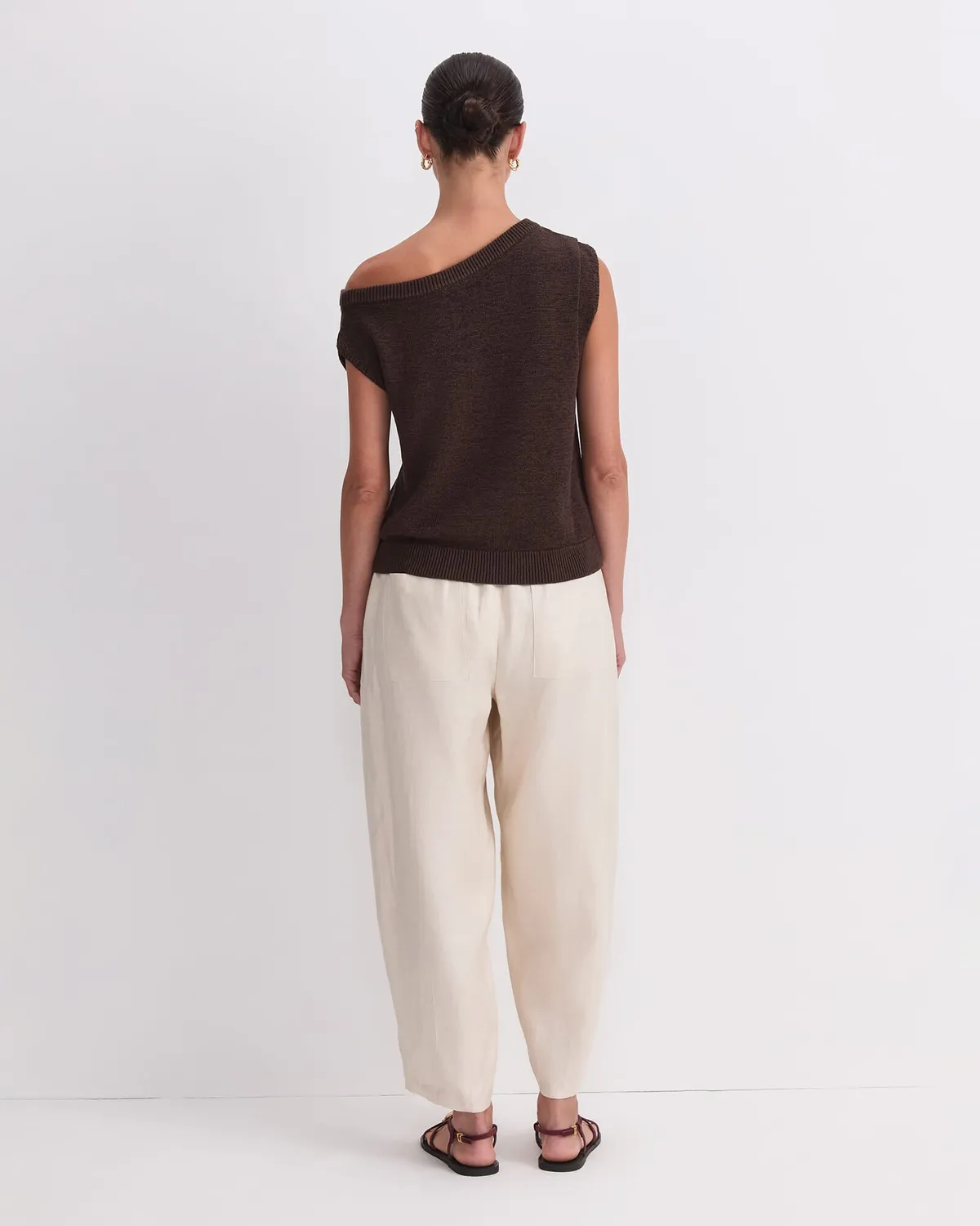Sportscraft Josie Asymmetric maglia cotone scollo aperto