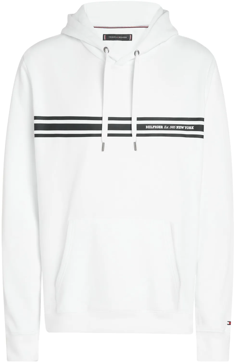 Tommy Hilfiger Central Chest Stripe felpa uomo nera