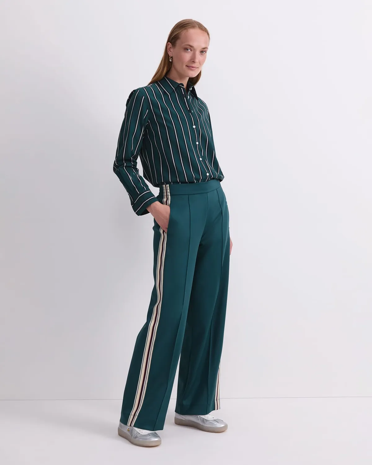 Sportscraft Lina Trackpant pantaloni donna nero elastico