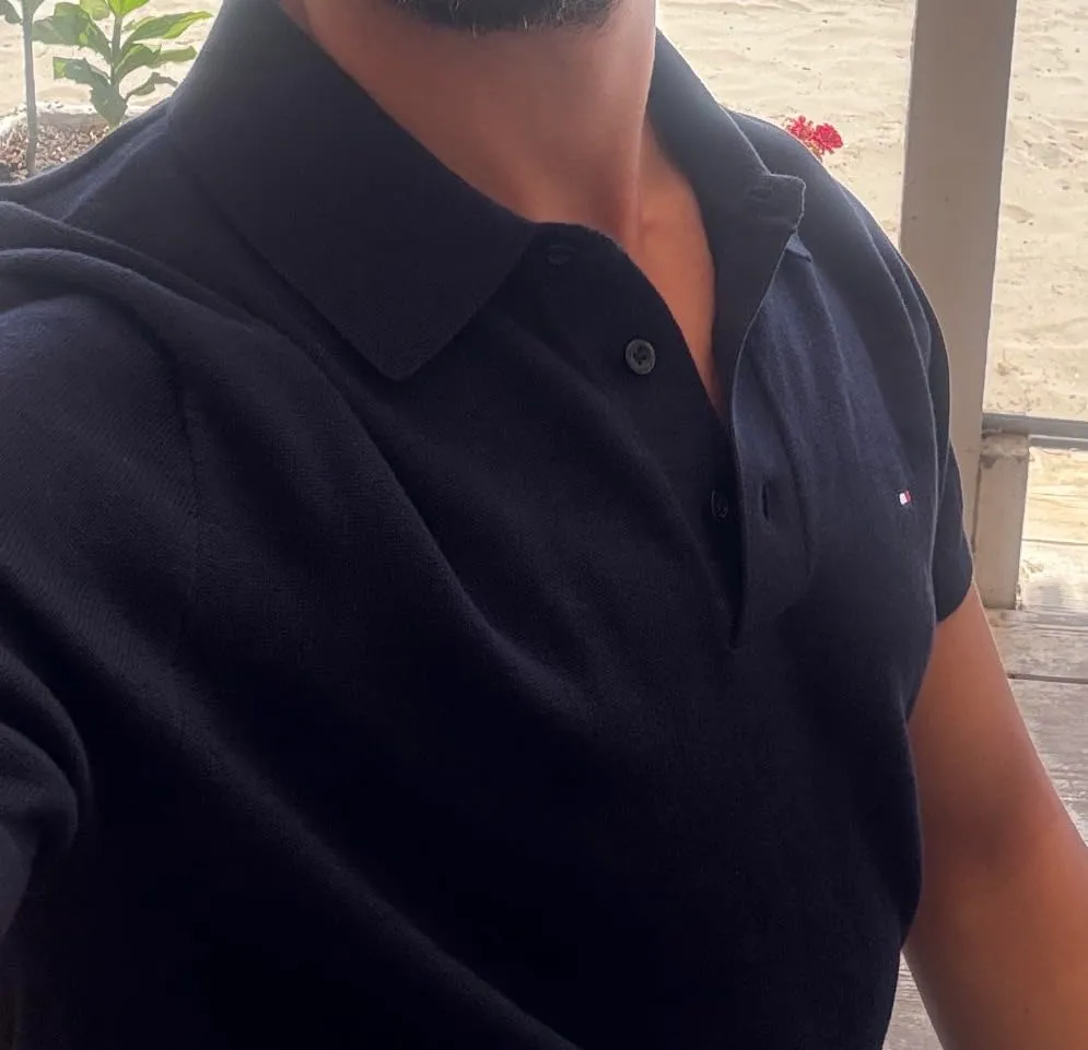 Tommy Hilfiger Essential Polo Uomo Cotone Desert Sky