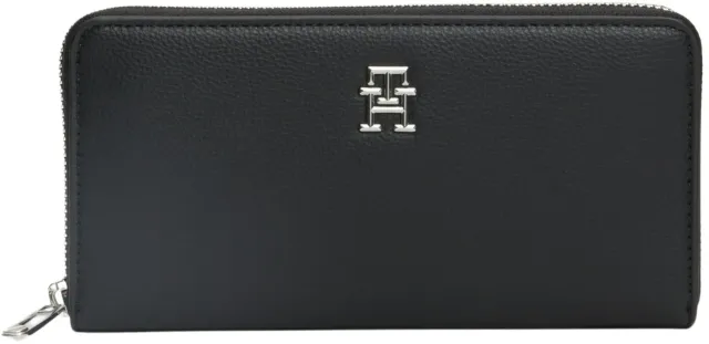 Tommy Hilfiger TH Essential Portafoglio Donna Nero AW0AW16093