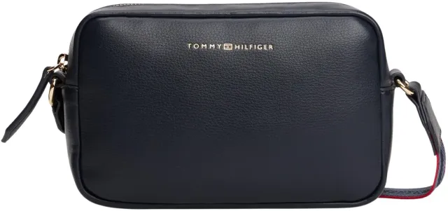 Tommy Hilfiger Logotape Camera borsa a tracolla con zip