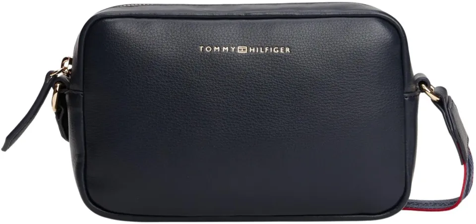 Tommy Hilfiger Logotape Camera borsa a tracolla con zip