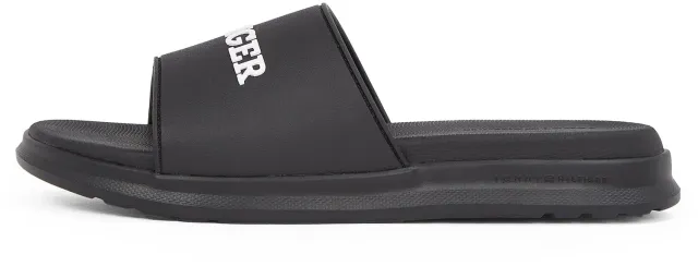 Tommy Hilfiger Dual Density Pool Slide ciabatte uomo 46 nere logo