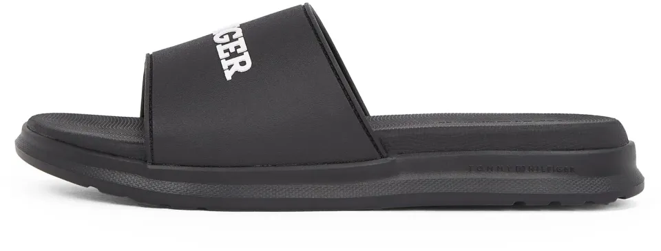Tommy Hilfiger Dual Density Pool Slide ciabatte uomo 46 nere logo