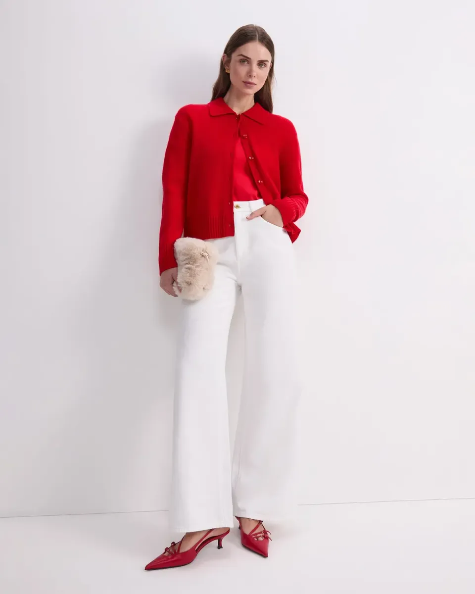 Sportscraft Sunshine Merino Shirt Cardigan donna lana merino