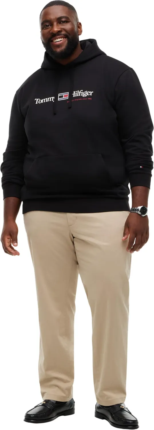 Tommy Hilfiger RWB MW0MW45703 felpa uomo XXL nera con cappuccio