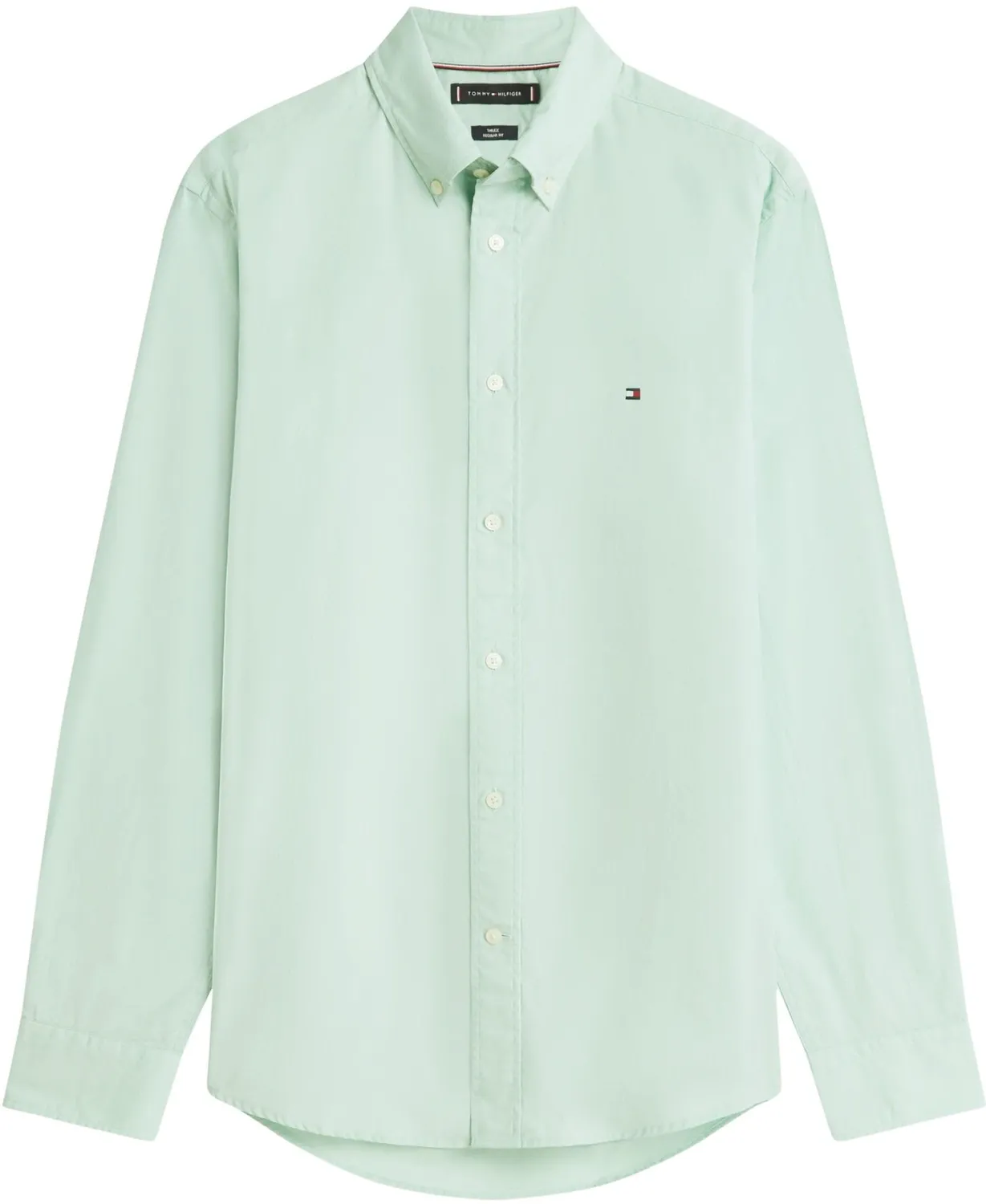 Tommy Hilfiger Flex Poplin camicia regular fit beige uomo