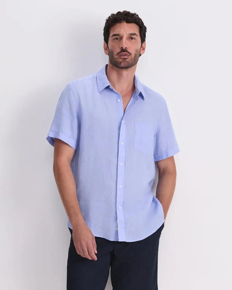 Sportscraft Delave Linen camicia lino uomo manica corta