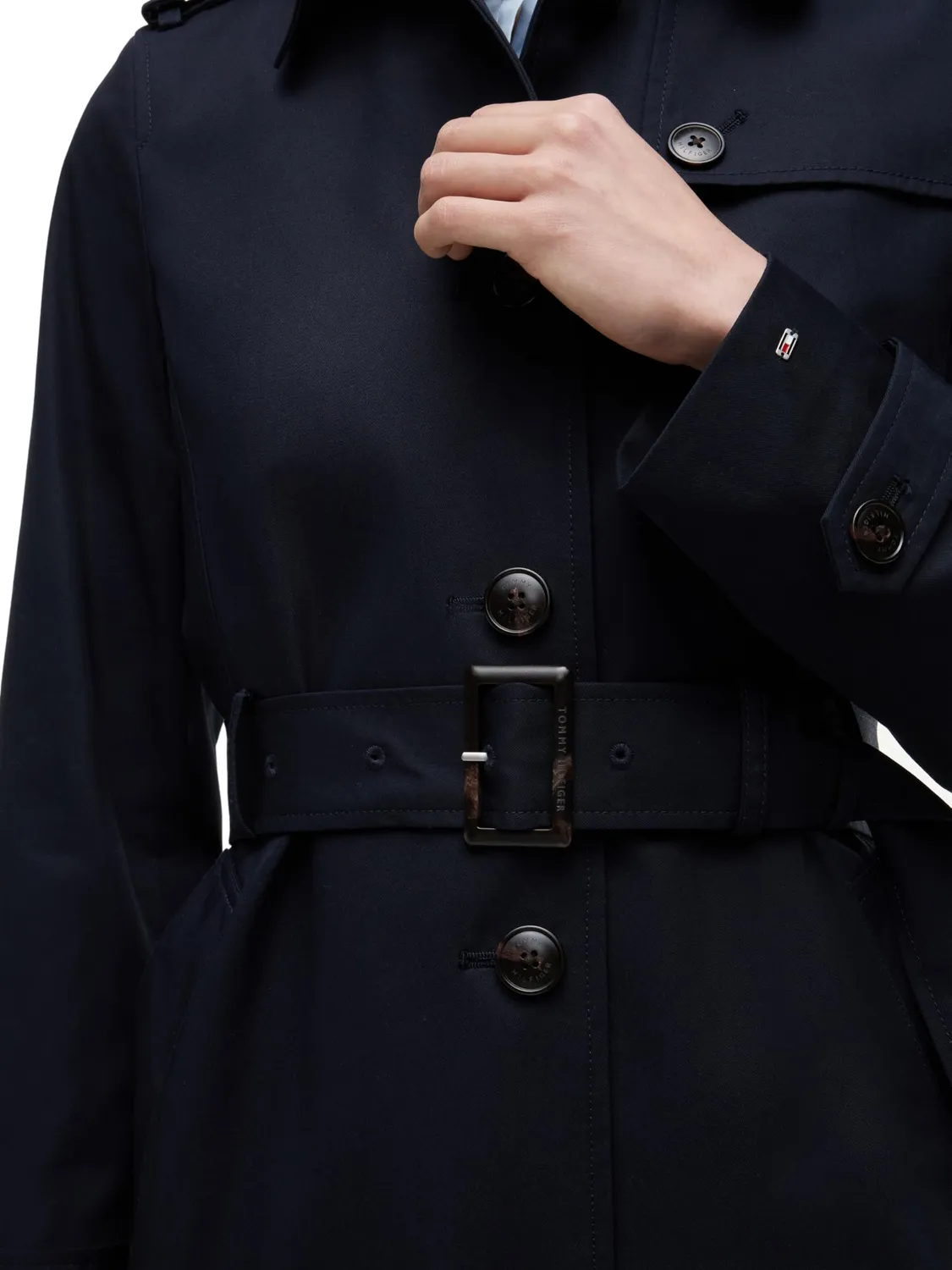 Tommy Hilfiger Heritage Trench Donna Single Breasted Beige