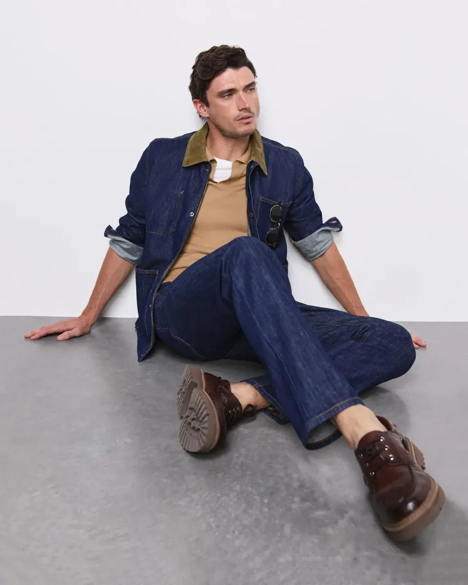 Sportscraft Denim Chore giacca uomo denim indaco