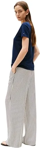 Tommy Hilfiger Lurex Script t-shirt donna L scollo rotondo