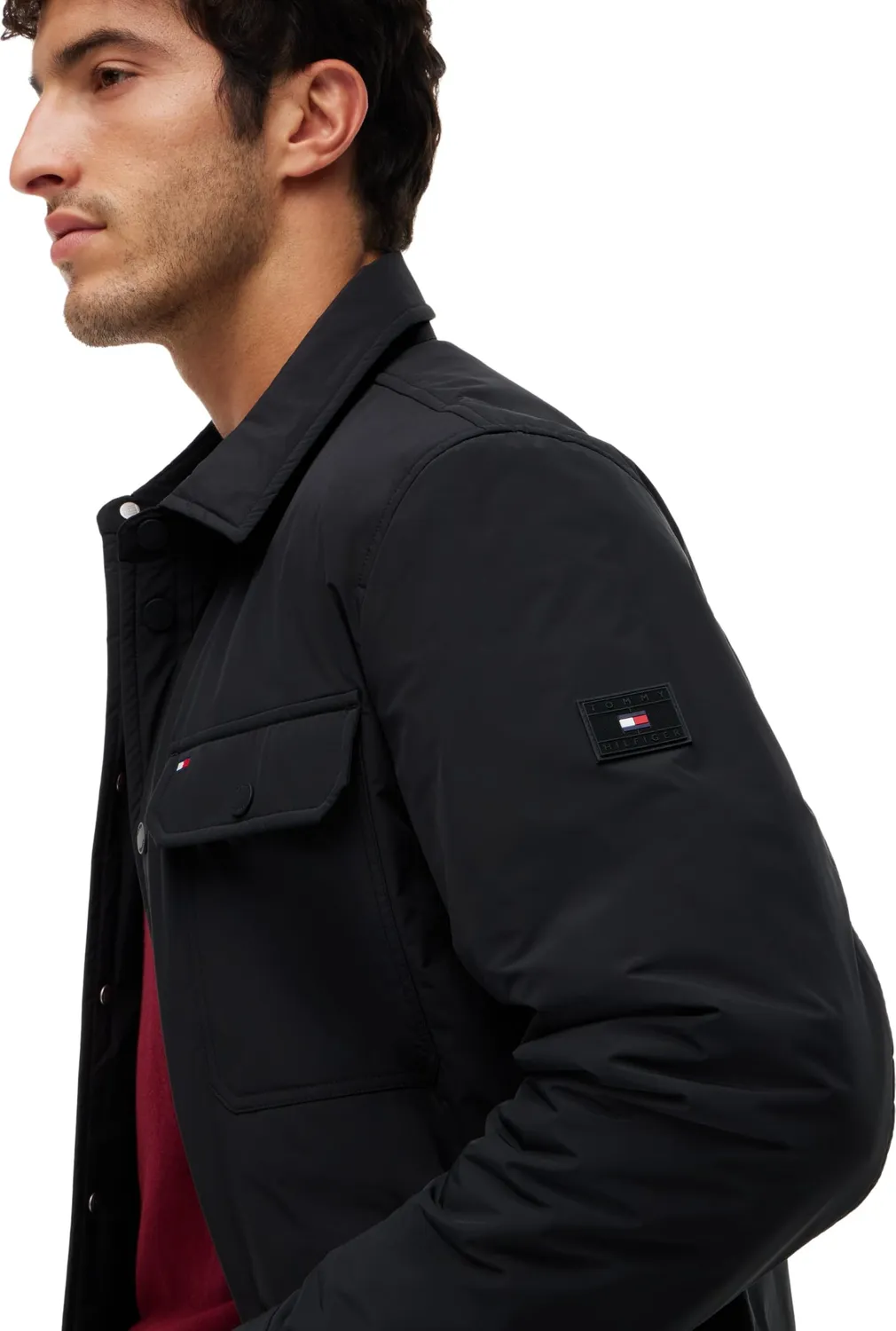 Tommy Hilfiger Packable MW0MW44767 camicia giacca uomo XL leggera