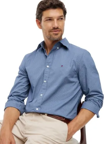 Tommy Hilfiger Flex MW0MW44580 camicia uomo L fantasia