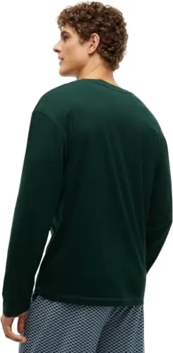 Tommy Hilfiger UM0UM04014 T-Shirt Manica Lunga L Verde Logo