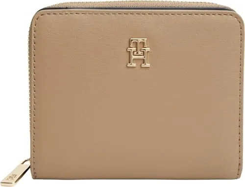 Tommy Hilfiger TH Icon AW0AW17742 Portafoglio Donna Khaki Zip