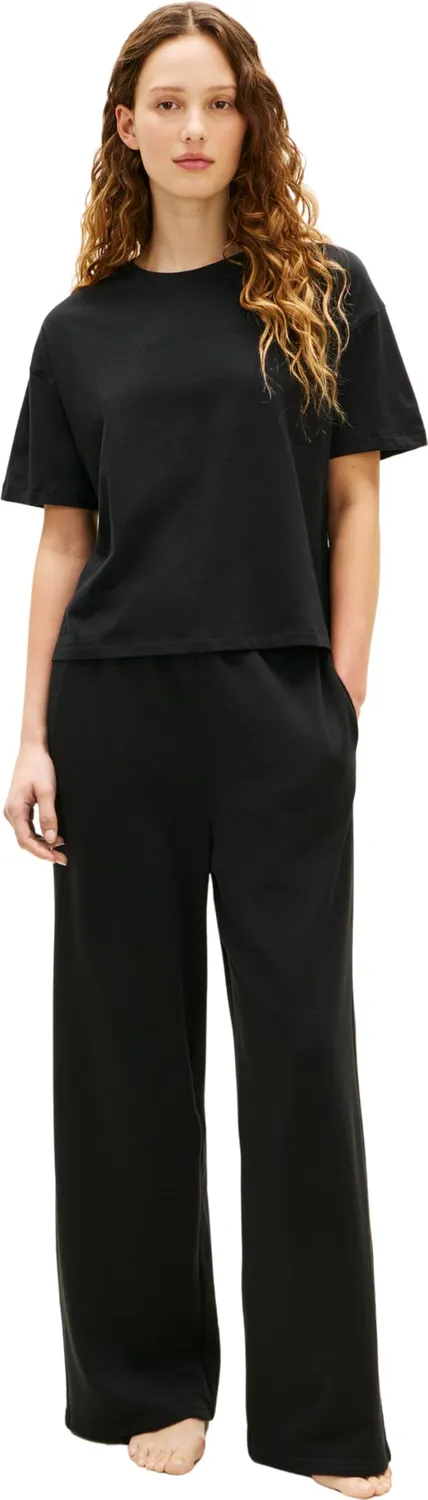 Tommy Hilfiger UW0UW06236 maglietta donna M nera logo
