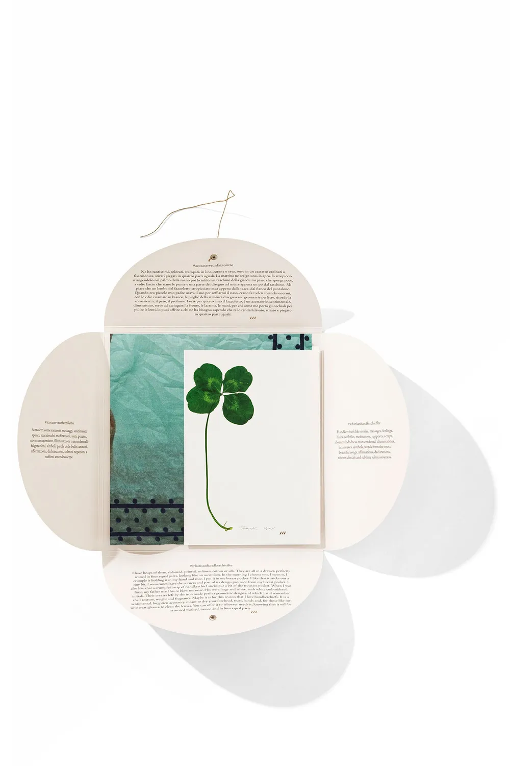 Massimo Alba Hanky1 fazzoletto cotone blu poems