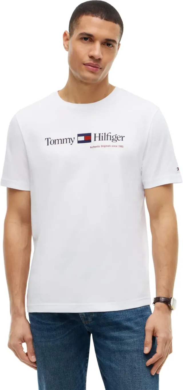 Tommy Hilfiger Brand Love MW0MW44875 t-shirt rossa grafica