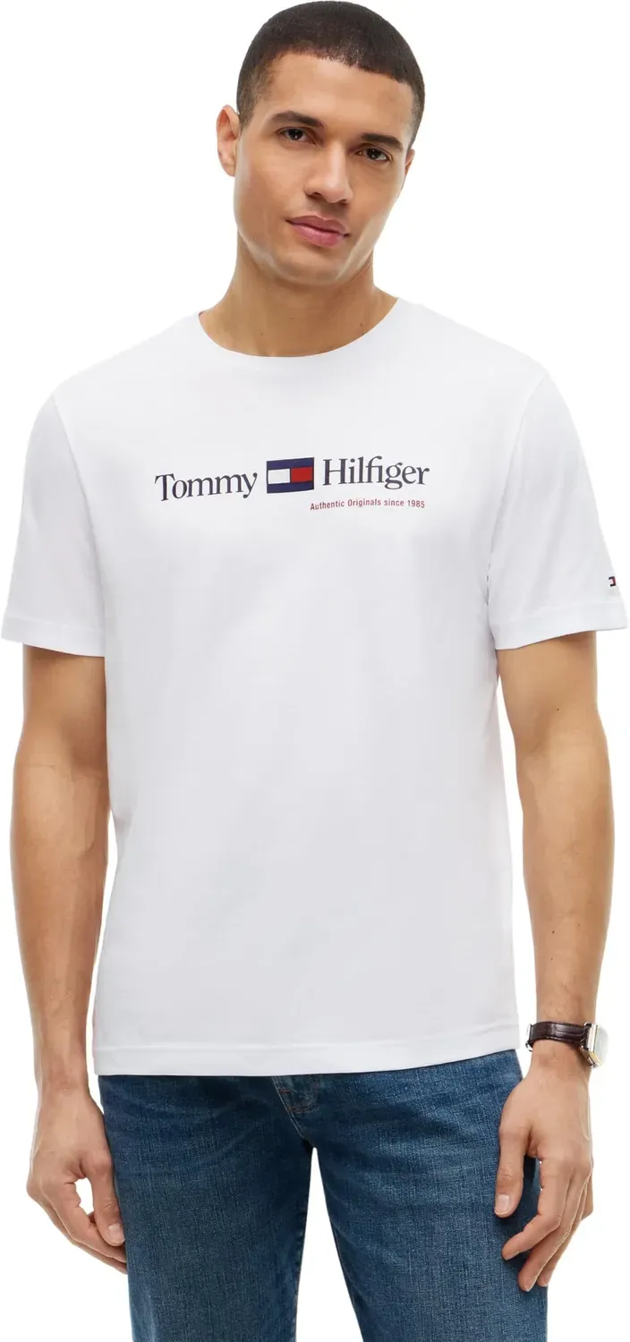 Tommy Hilfiger Brand Love MW0MW44875 t-shirt rossa grafica