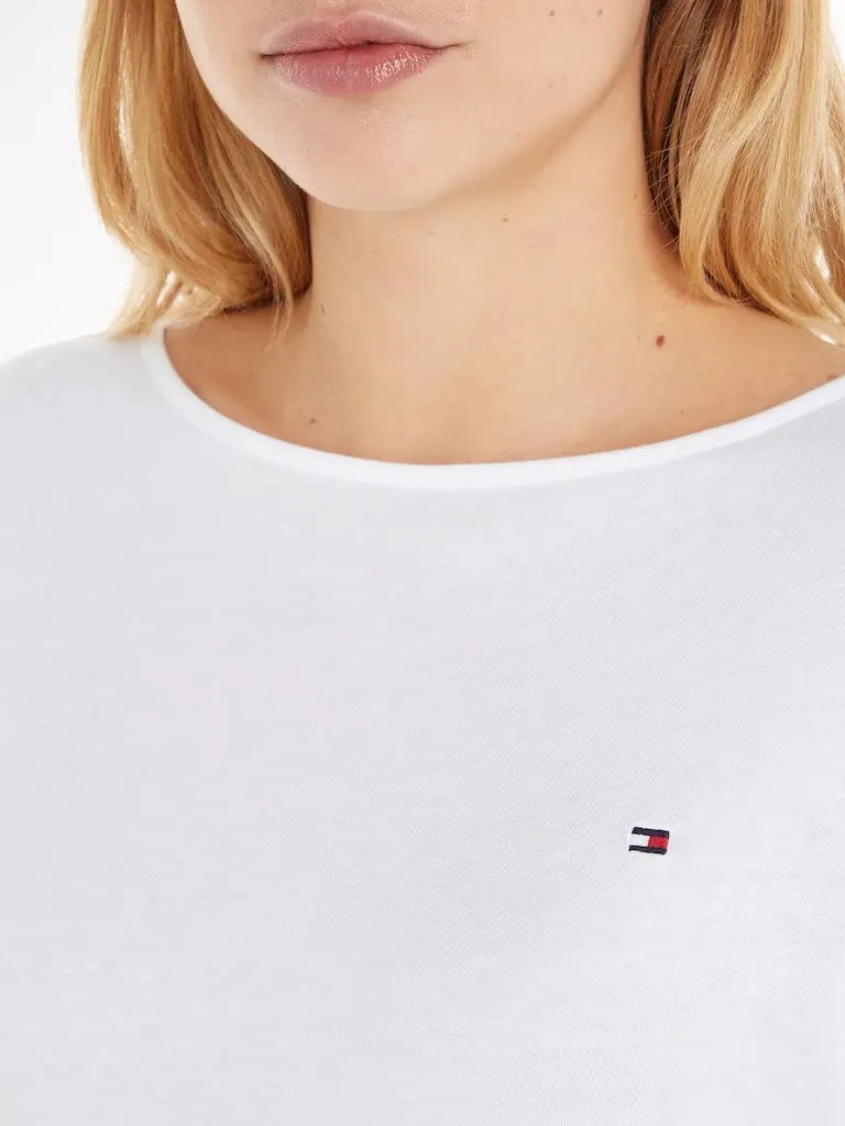 Tommy Hilfiger Heritage t-shirt donna bianco optic white