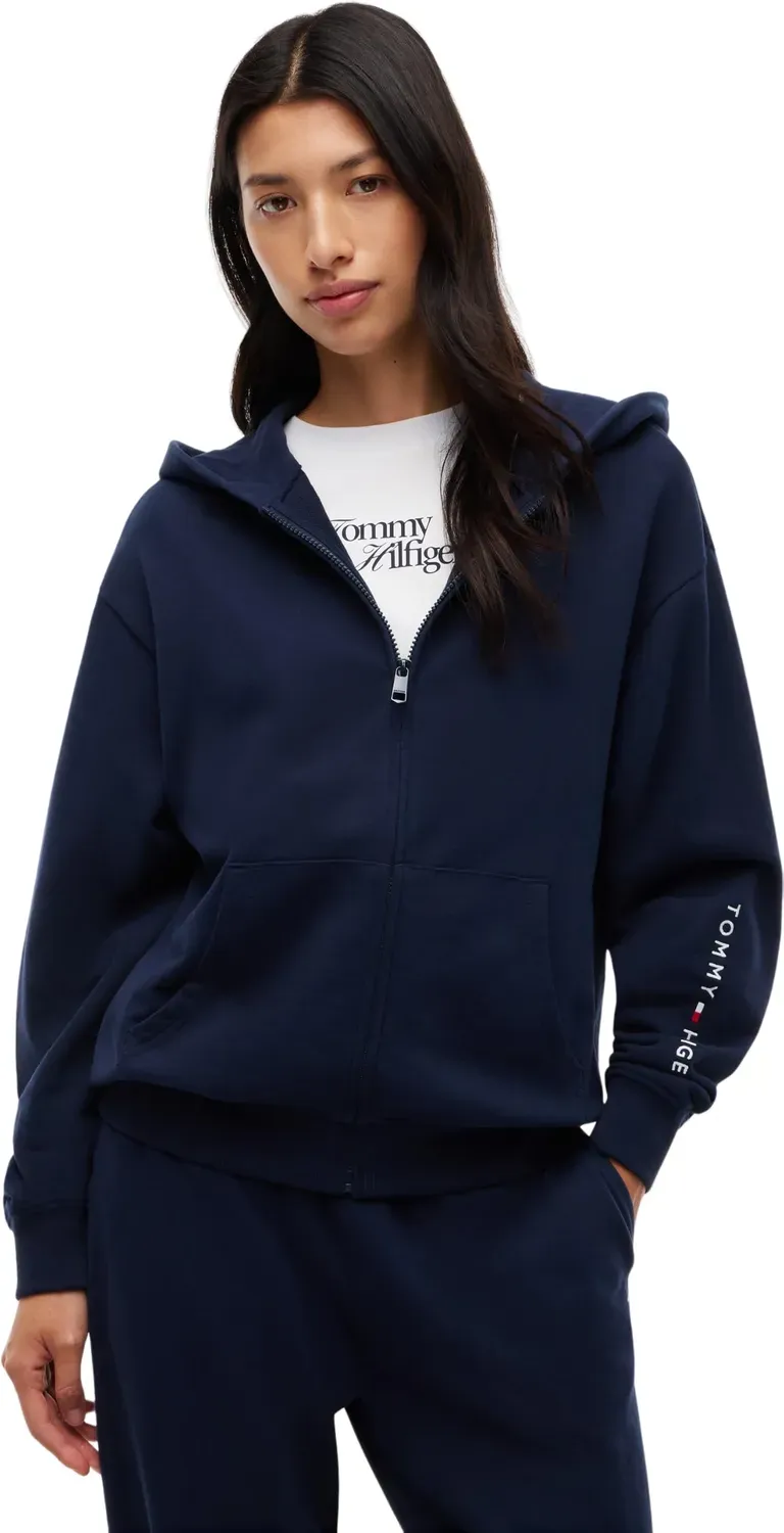 Tommy Hilfiger UW0UW06621 felpa donna cappuccio blu taglia M