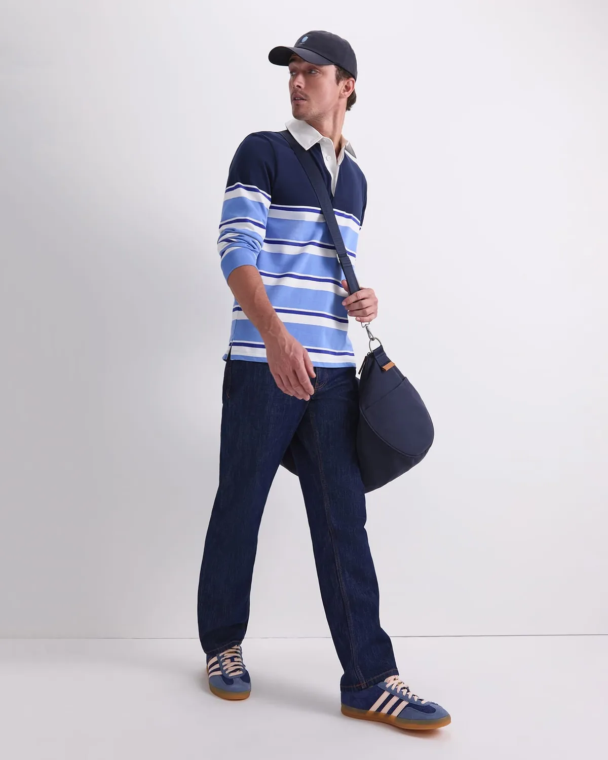 Sportscraft Stripe Rugby polo manica lunga righe