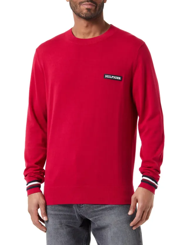 Tommy Hilfiger Global Stripe Crew MW0MW33502 Maglione Uomo