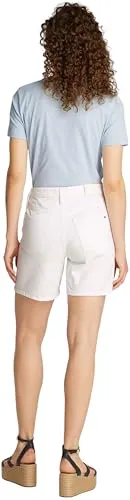 Tommy Hilfiger DNM Straight Short RW White shorts donna 30W