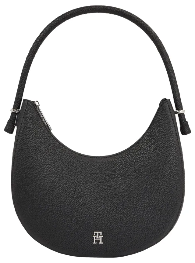 Tommy Hilfiger Emblem borsa donna nera con zip