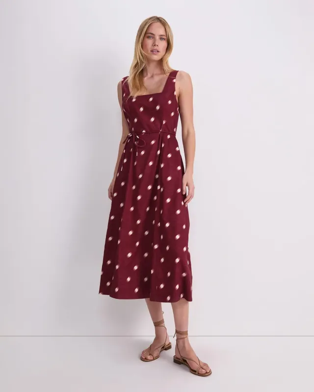 Sportscraft Rosa abito sottoveste midi con cintura