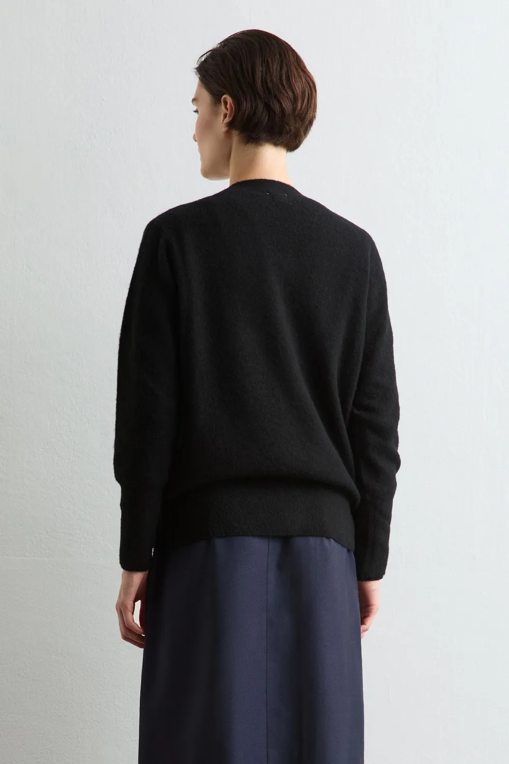Massimo Alba Hope cardigan donna nero in cashmere