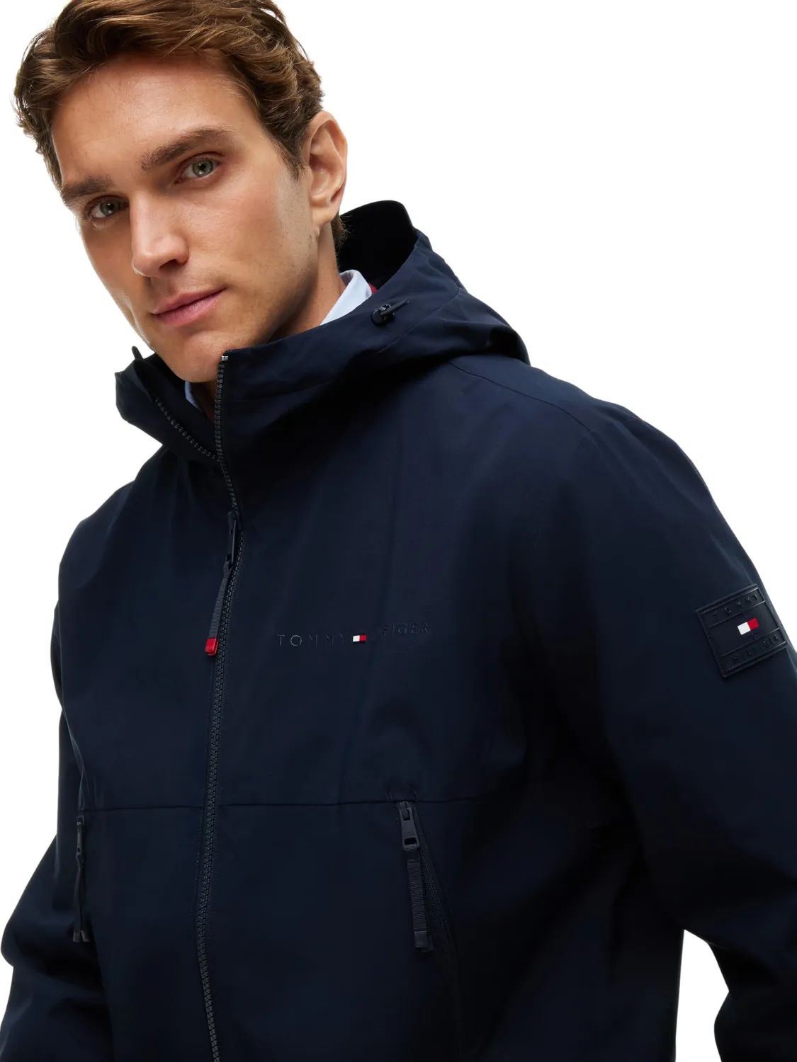Tommy Hilfiger Tech Hooded MW0MW44958 giacca uomo M con cappuccio