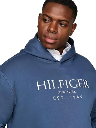 Tommy Hilfiger Logo Felpa Uomo con Cappuccio 3XL Plus Cotone