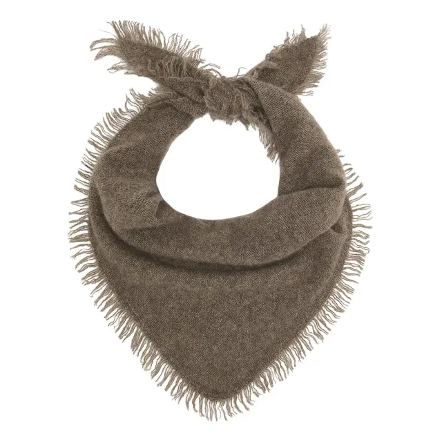 Jumper 1234 Distressed sciarpa cashmere marrone triangolare