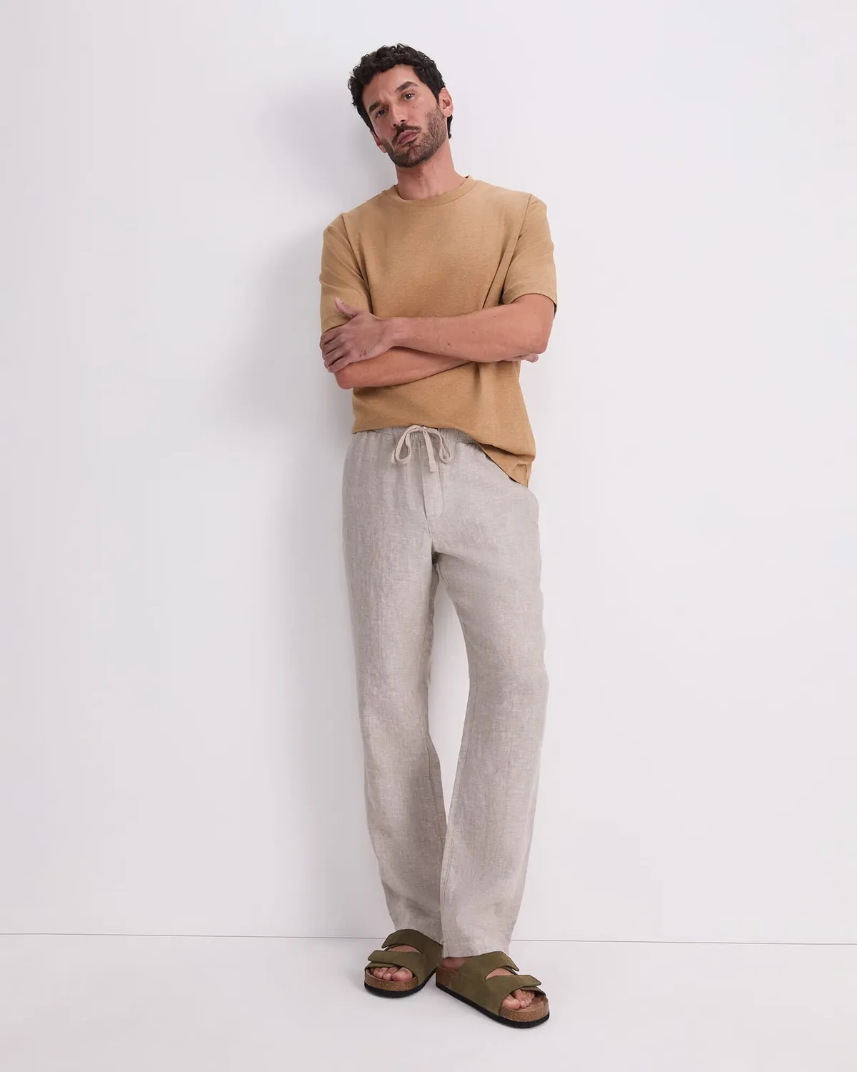Sportscraft Caffery pantalone lino tinta in filo