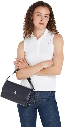 Tommy Hilfiger borsa a spalla piccola donna blu space blue
