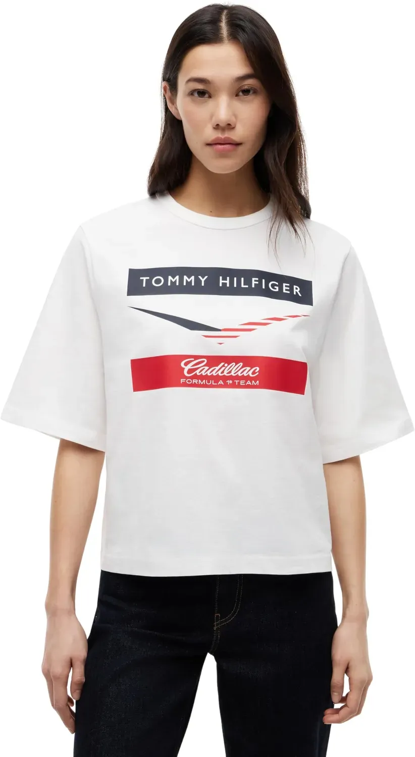 Tommy Hilfiger TH X Cadillac F1 t-shirt donna XXL Chevron