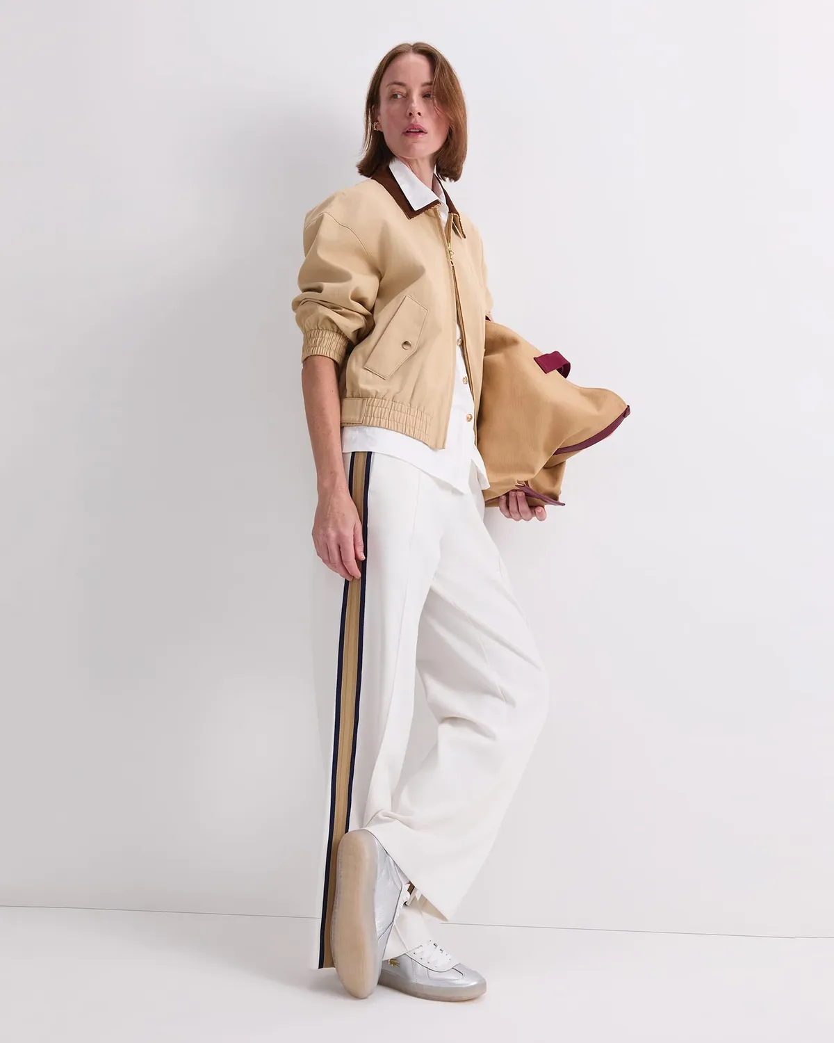 Sportscraft Tate Bomber giacca leggera lino