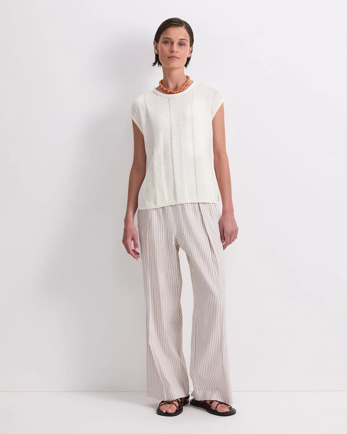 Sportscraft Josie maglione cotone donna spacco relaxed
