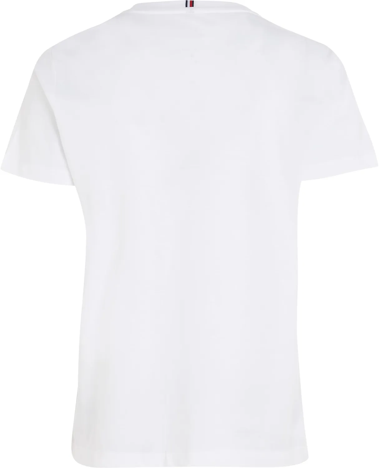Tommy T-shirt donna bianco Optic White grafica cotone