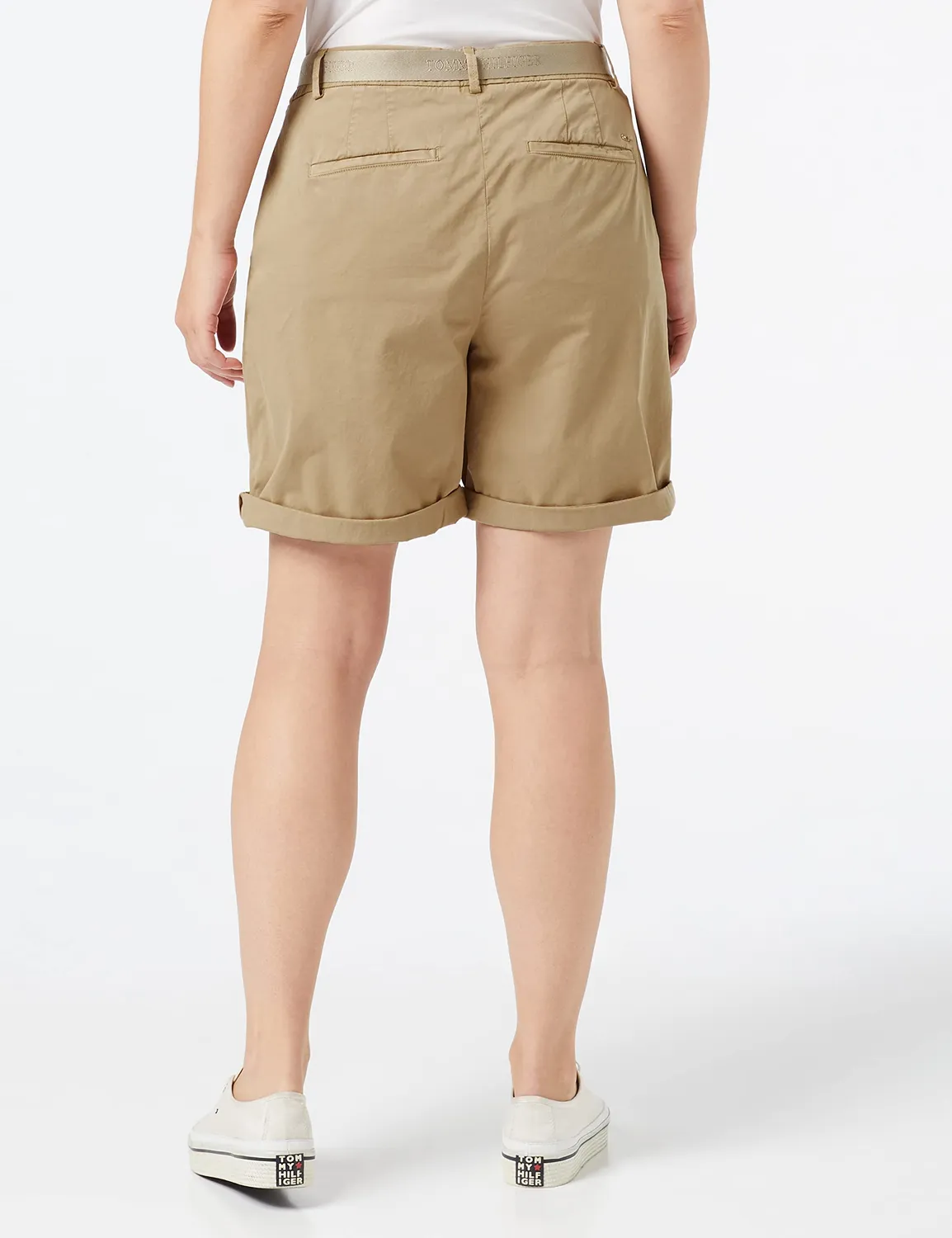 Tommy Hilfiger shorts donna pantaloncini chino twill cotone