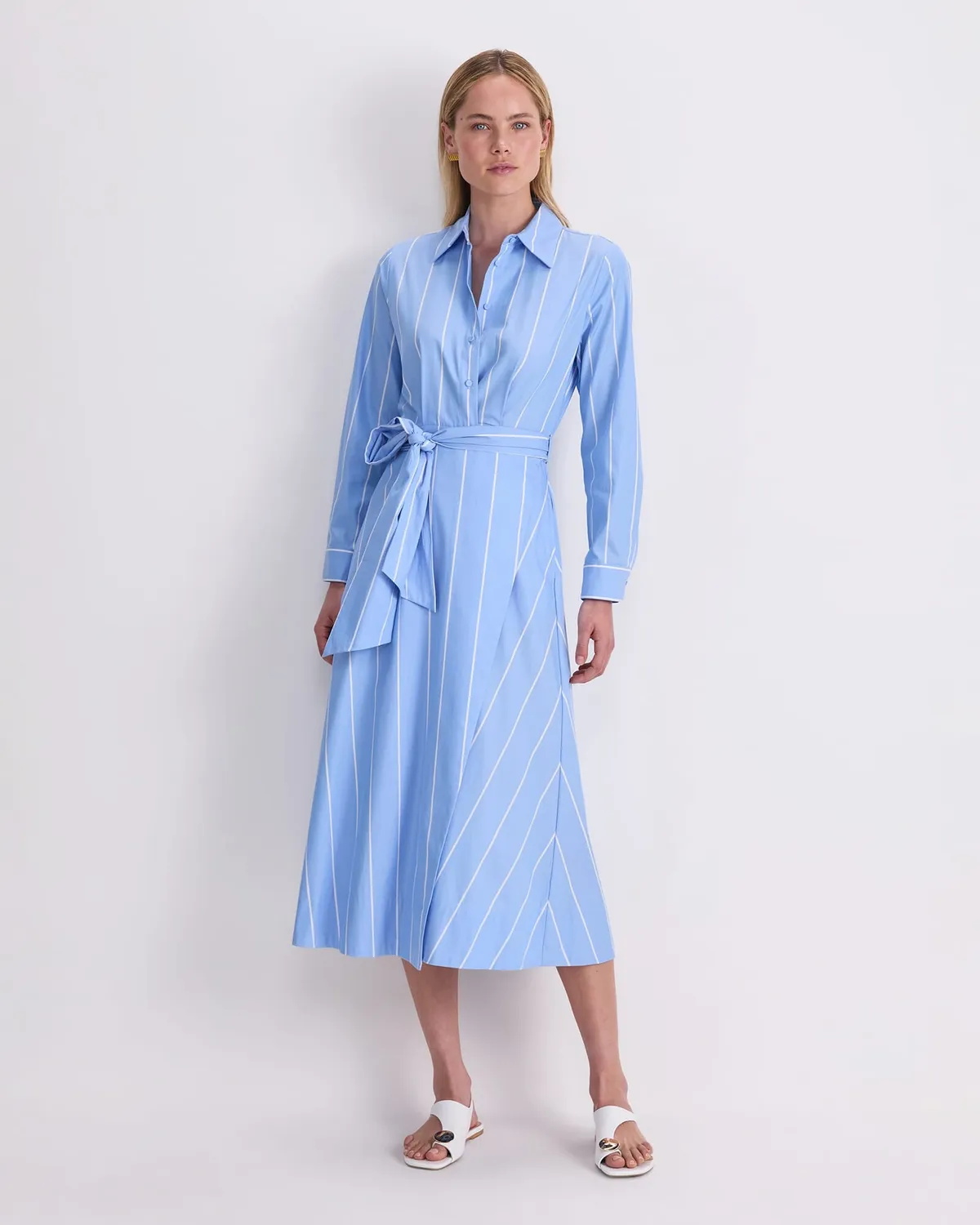 Sportscraft Etta Stripe vestito donna midi a righe