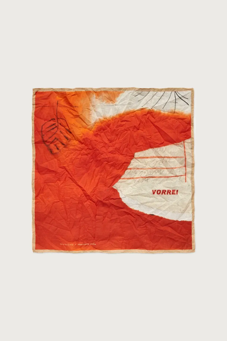 Massimo Alba Hanky1 fazzoletto cotone orzo 45x45
