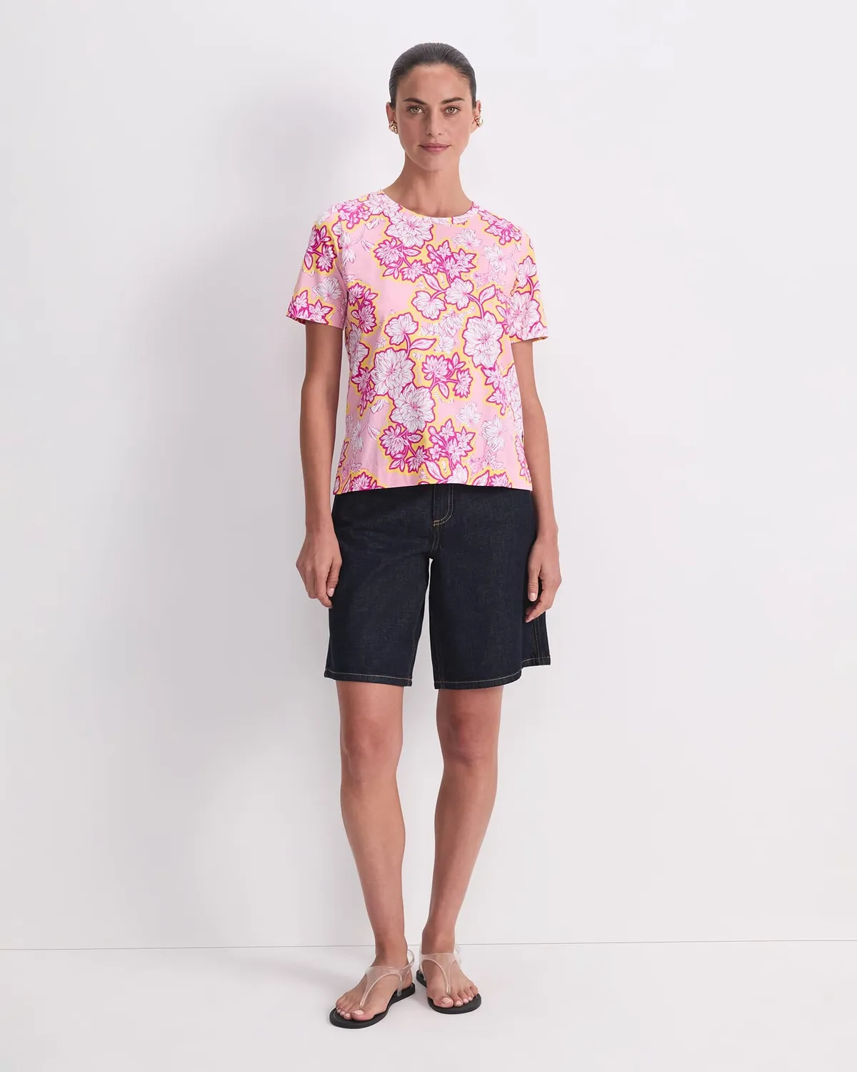 Sportscraft Fleur Mercerised t-shirt floreale