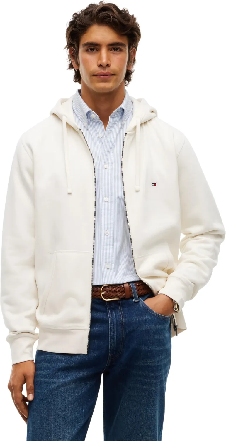 Tommy Hilfiger Essential Fleece MW0MW44931 felpa zip cappuccio pile