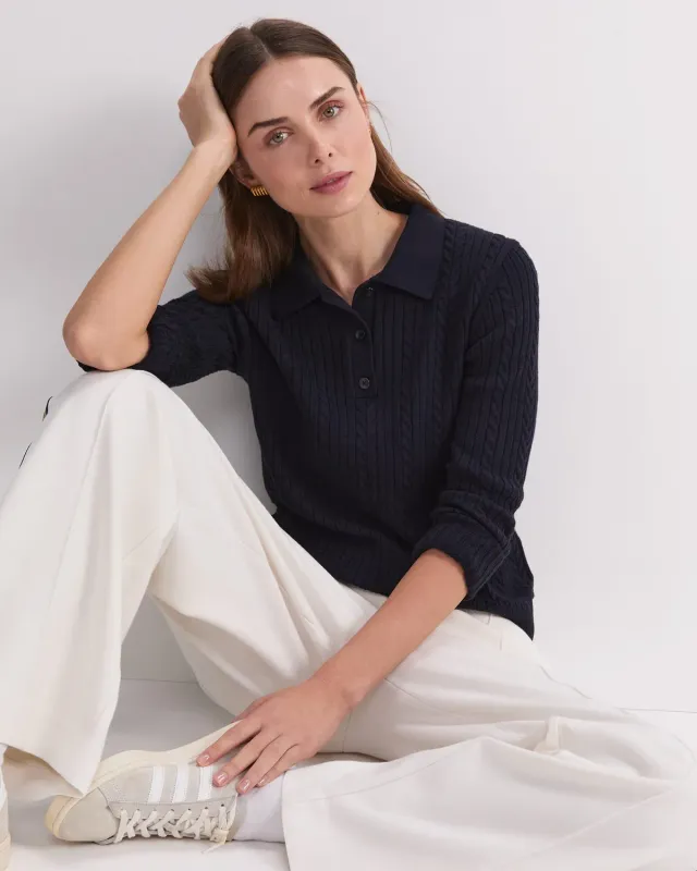Sportscraft Elka polo donna trecce in cotone