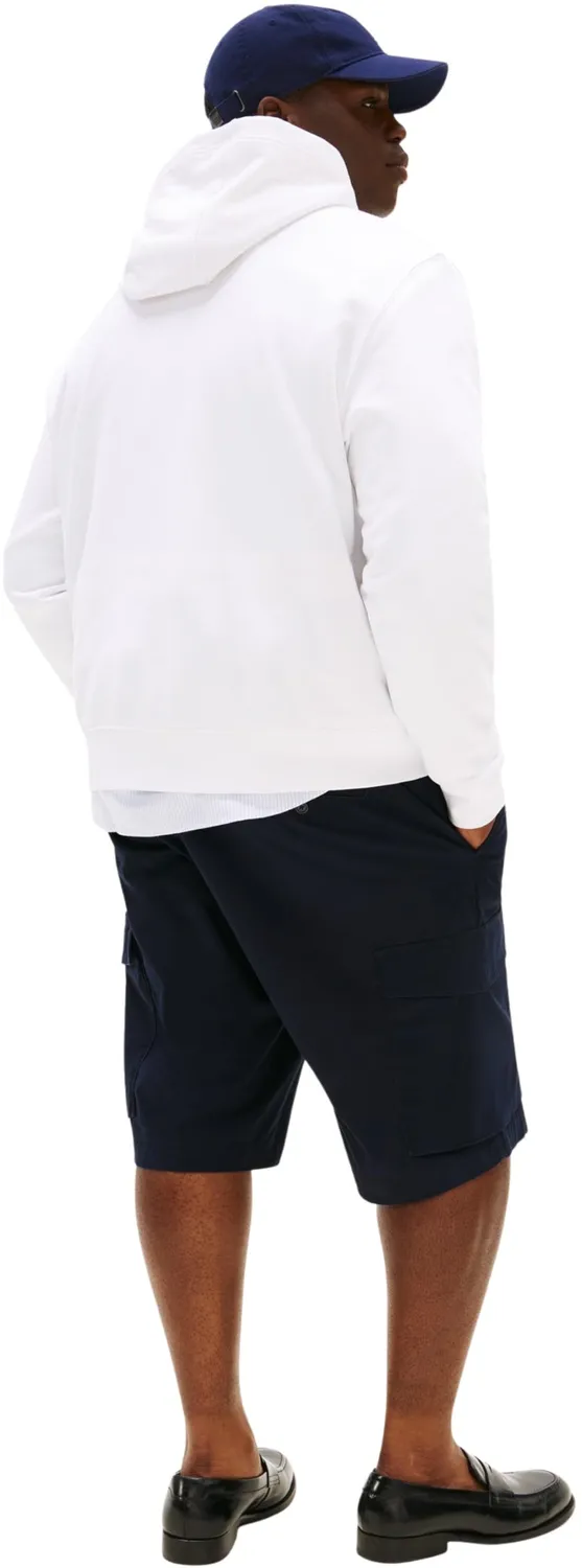 Tommy Hilfiger Ithaca felpa cappuccio uomo bianca taglie forti